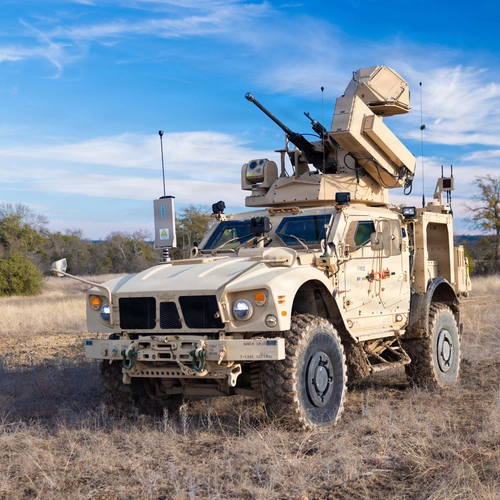 A U.S. Army Mobile-Low, Slow, small unmanned aircraft Integrated Defeat System